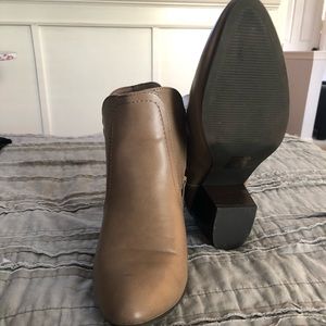 Tan Pointed Ankle Boots